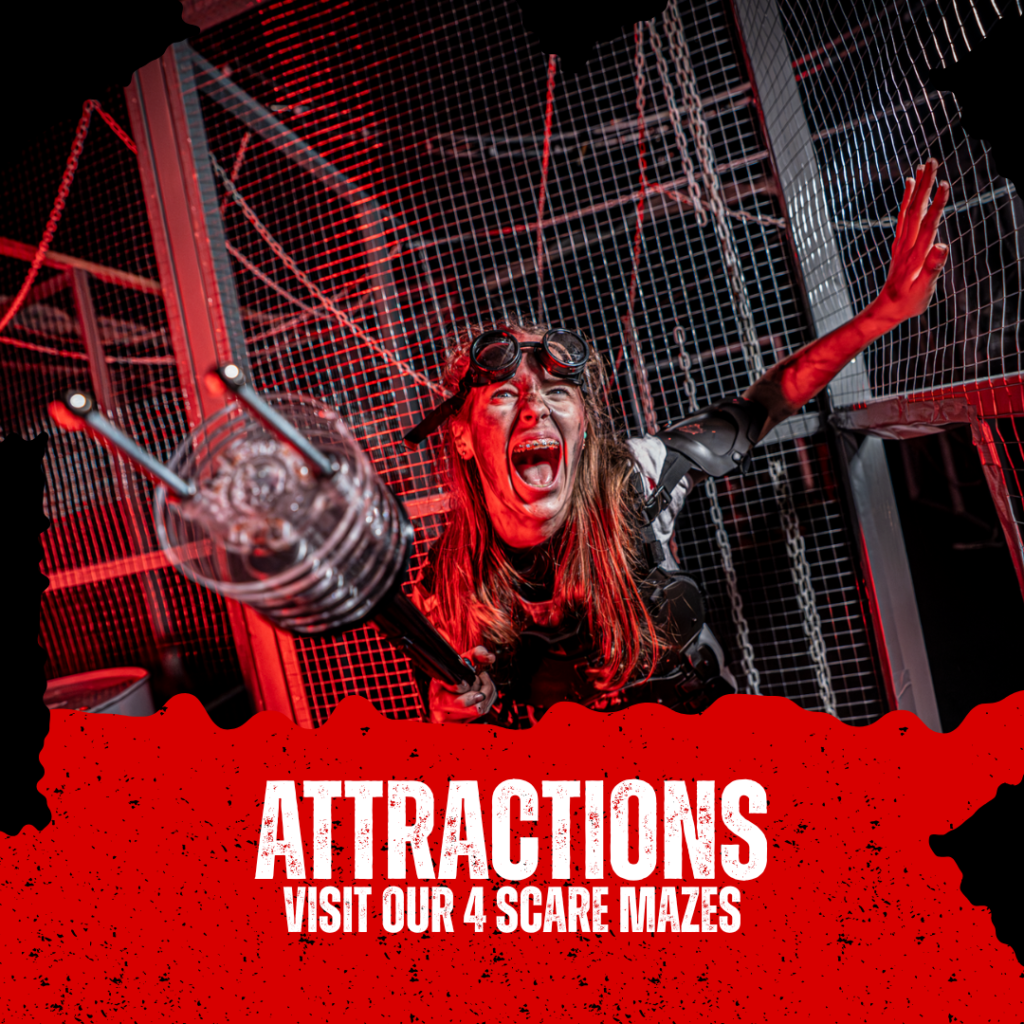 Scare maze attraction at Statfold Scream Park